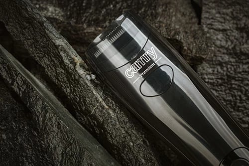 Trimer mjekre me vakum, Camry CR 2833, pa kabllo, LCD, 60 min, karikim USB, 2 përshtatës 3–12 mm, e zezë