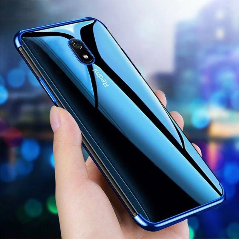 Mbështjellës Hurtel Clear Color 0.3mm për Xiaomi Redmi 8A, TPU, i tejdukshëm/zi