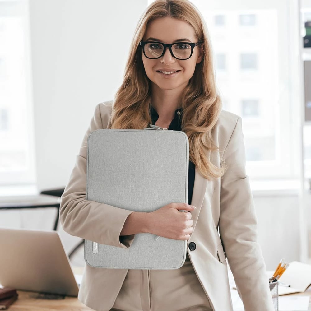 Mbështjellës laptopi Tech-Protect Sleeve, 13-14 inç, Gri