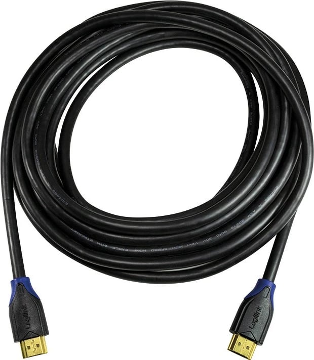 Kabllo HDMI LogiLink 7.5m, High Speed, 4K, Ethernet, e zezë