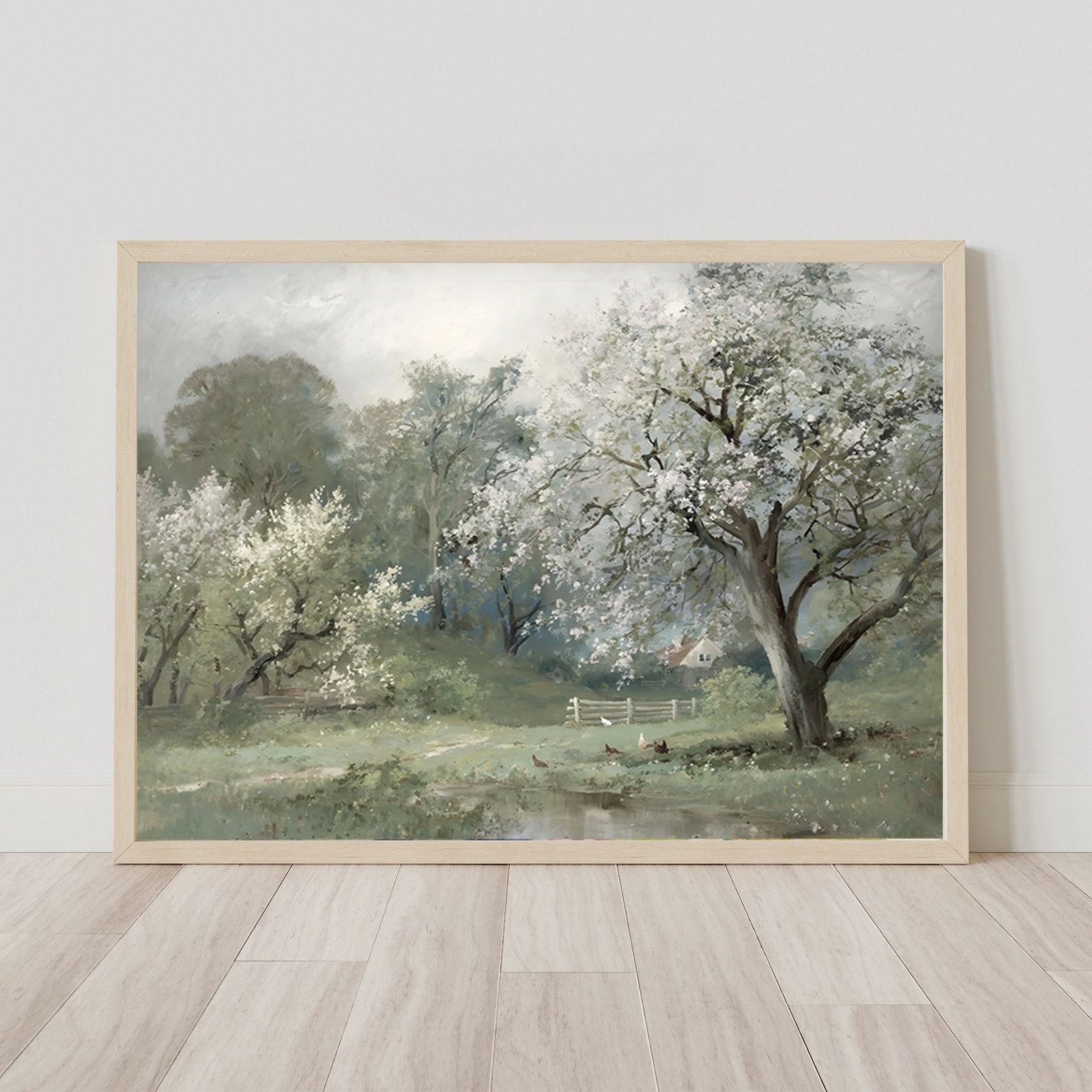 Pikturë dekorative me kornizë MDF, Wallity, Huhu282, 50x35 cm