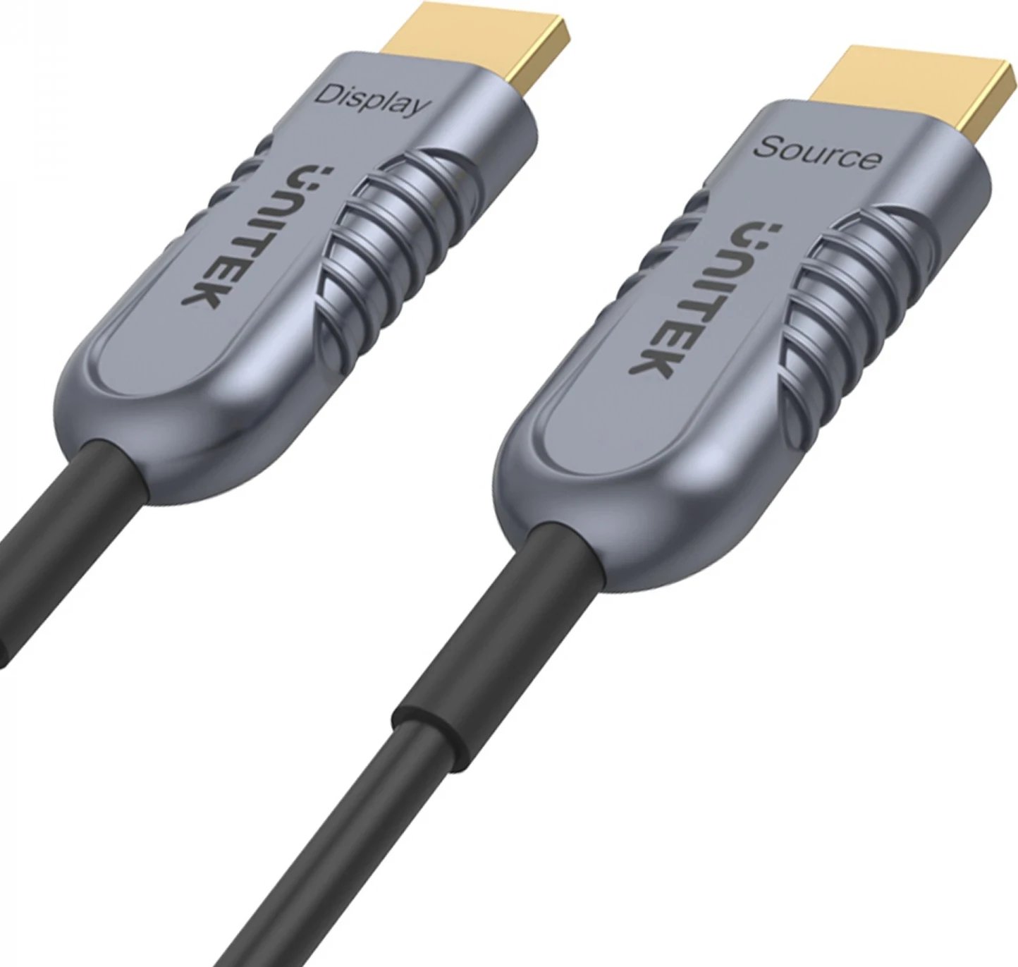 Kabllo HDMI Unitek, për meshkuj e femra, e zezë-argjendtë