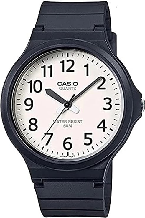 Orë dore CASIO COLLECTION SIMPLE unisex, e bardhë