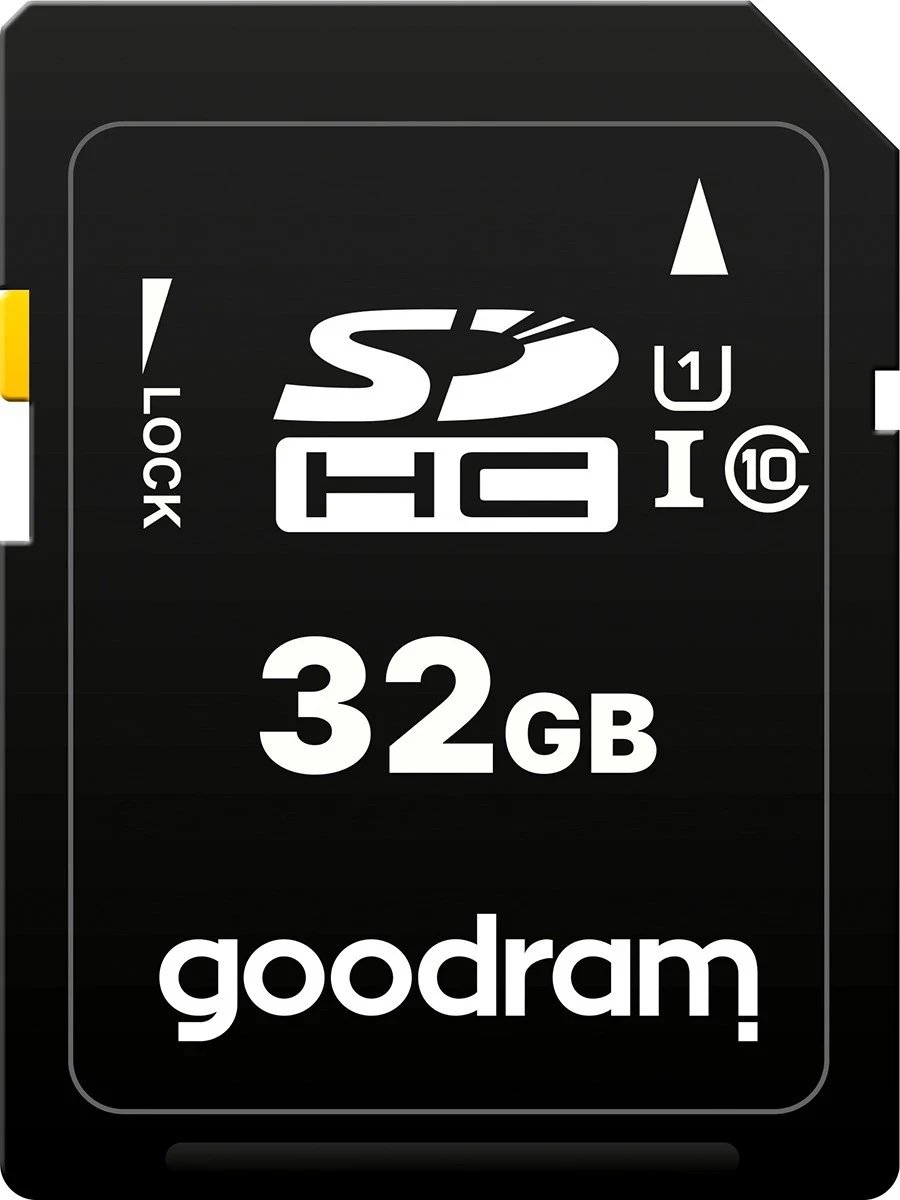 Kartë memorie Goodram, SDHC, 32GB, klasa 10 UHS, e zezë