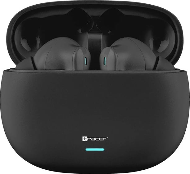 Kufje TWS me ANC, Tracer S1 (TRASLU47340), Bluetooth 5.3, bateri 6 orë, kasë 300 mAh, të zeza