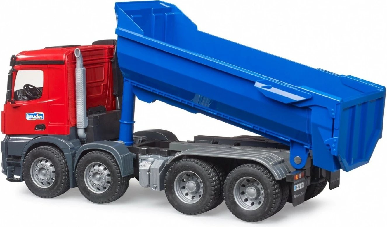 Kamion tipp Mercedes Benz Arocs Bruder BR-03621, 1:16, i kuq/blu