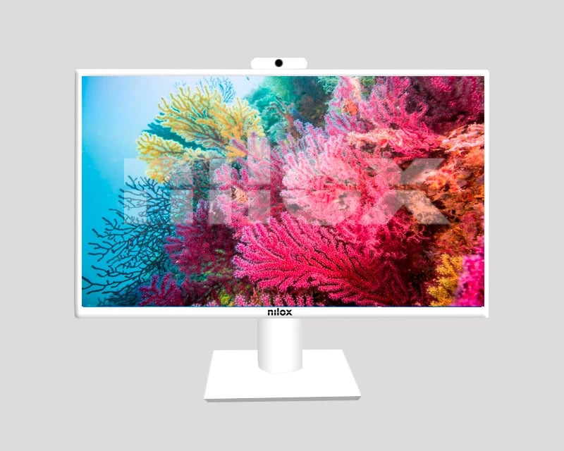 Monitor Nilox, 23.8'', Full HD, LED, i bardhë