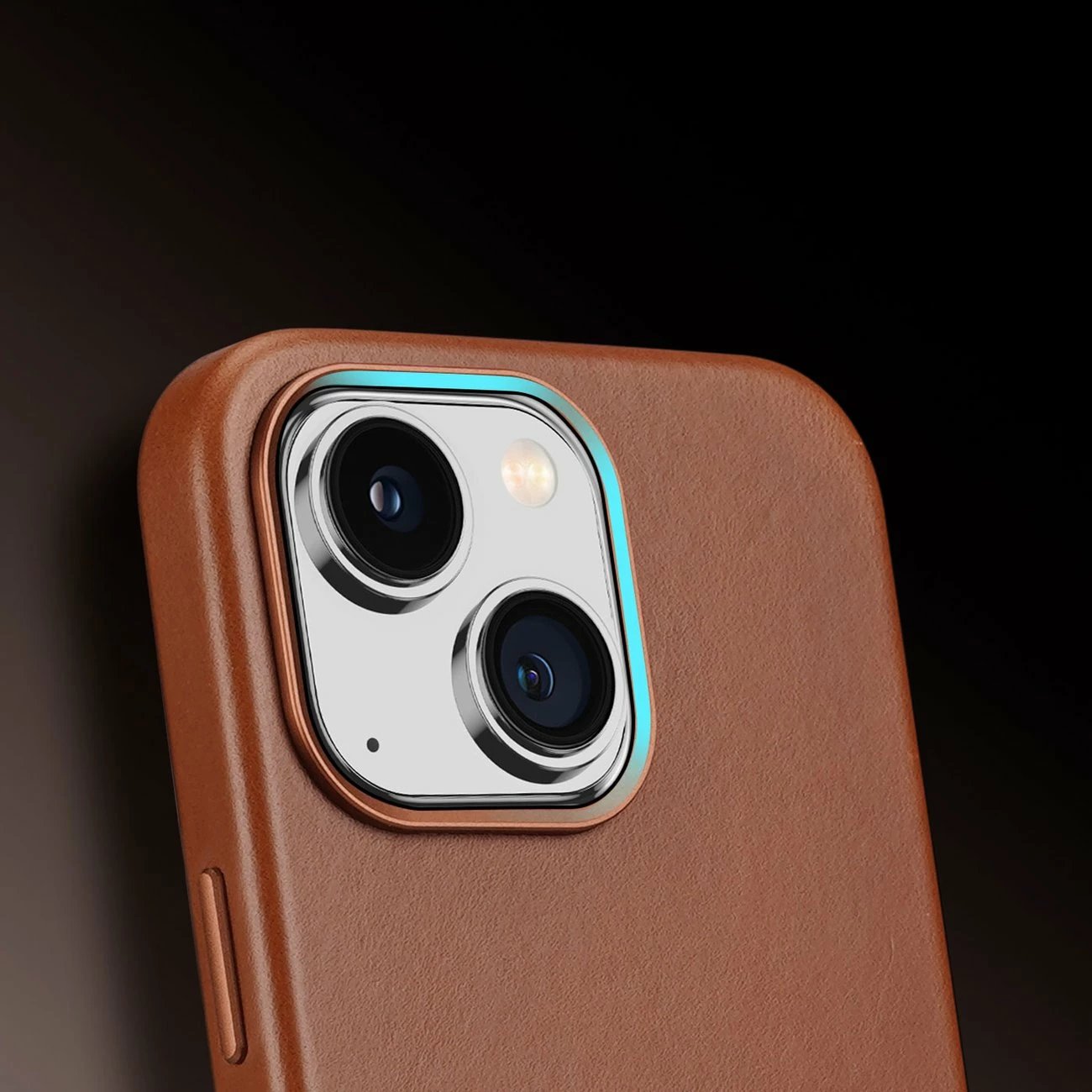 Mbështjellës Dux Ducis Naples për iPhone 14 Plus, lëkurë, MagSafe, Kafe