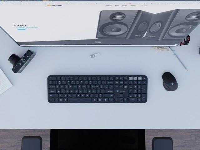 Set pa tela Natec Octopus 2, Maus dhe Tastaturë, Bluetooth dhe Radio Valë