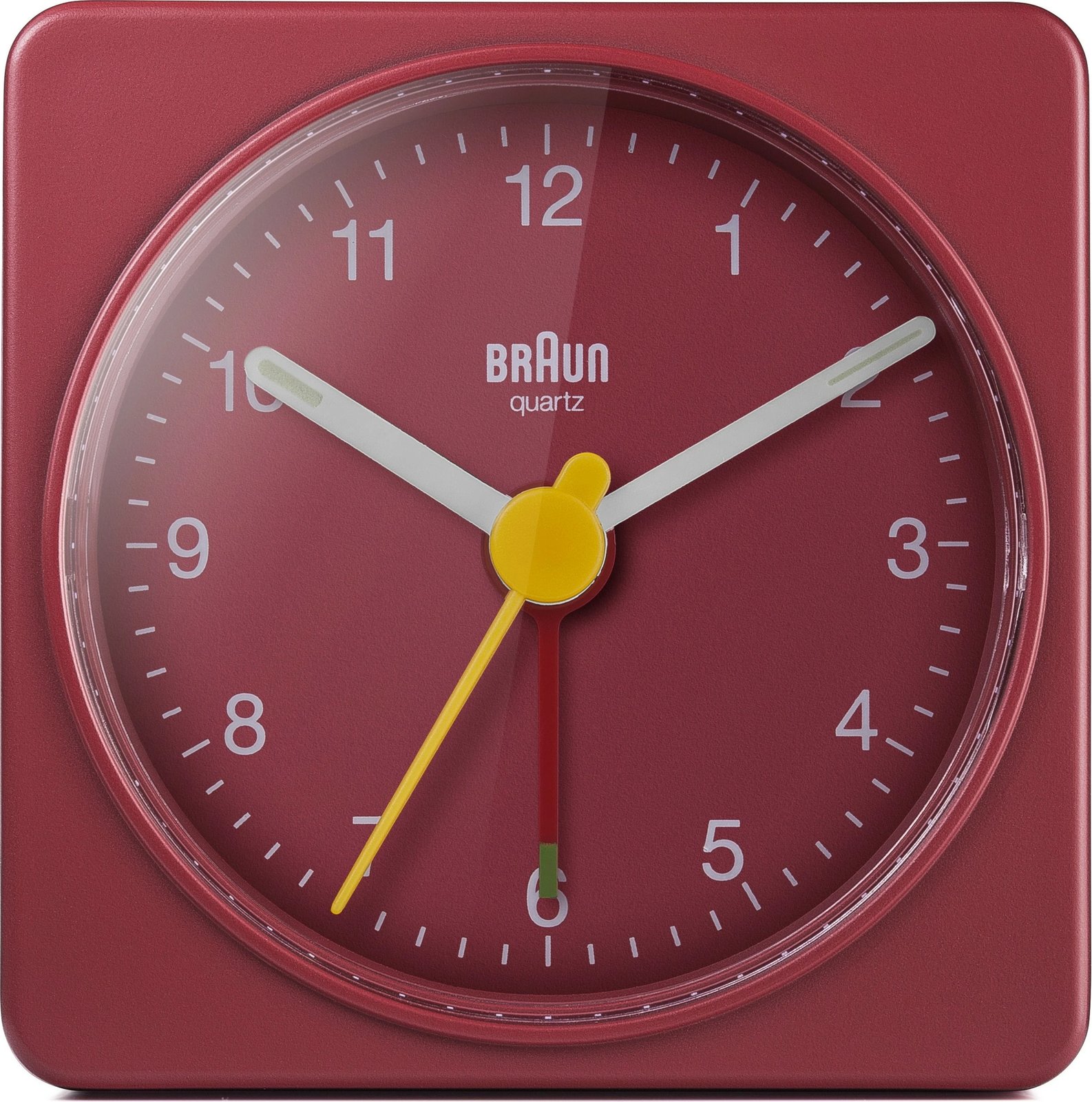Orë alarmi Braun BC02R, kuarc, analog, ngjyrë e kuqe