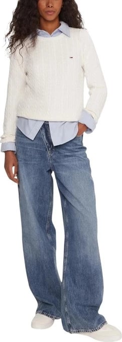 Xhemper femra Tommy Hilfiger Jeans i bardhë
