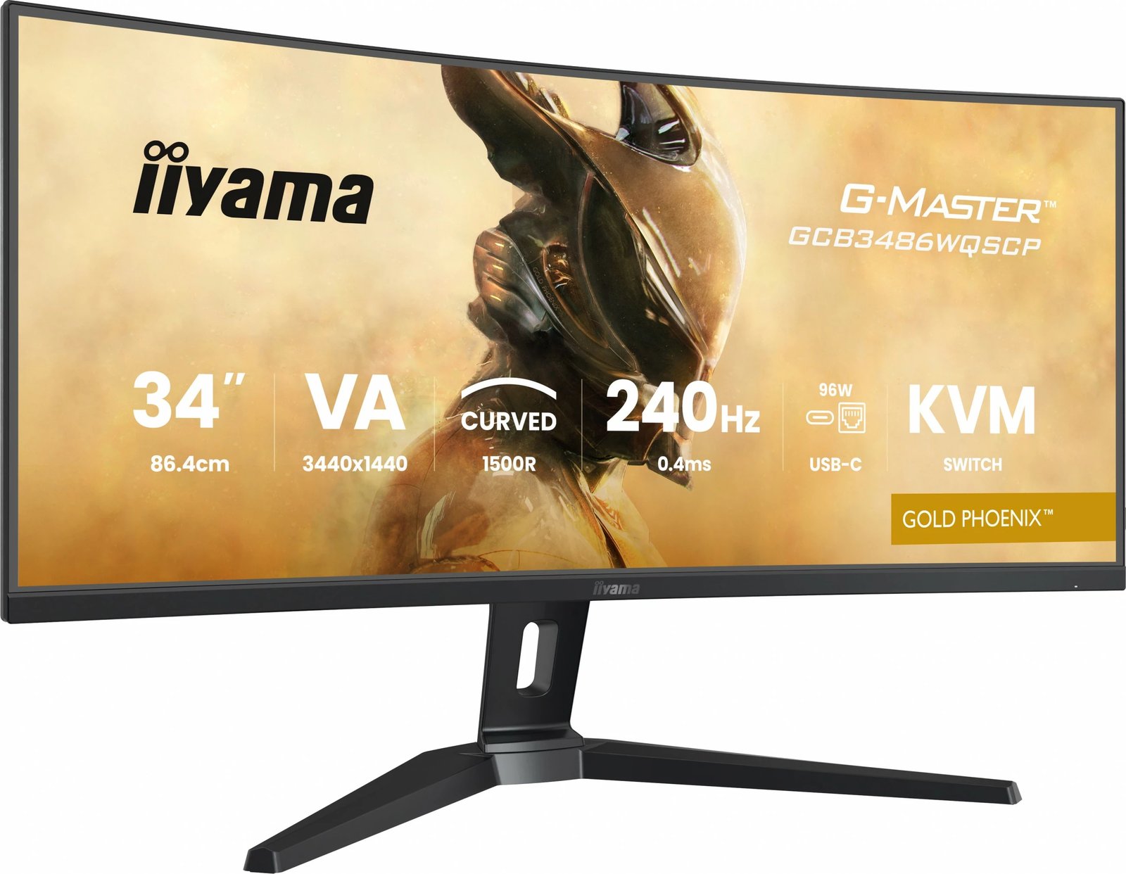 Monitor iiyama G-Master GCB3486WQSCP 34 inç, 3440x1440, 240Hz, KVM, i zi Monitor iiyama G-Master GCB3486WQSCP 34 inç, 3440x1440, 240Hz, KVM, i zi