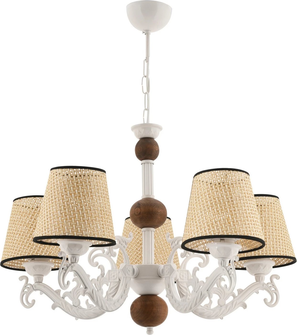 Llambë tavani Opviq Fiona, dru koral, e bardhë, krem