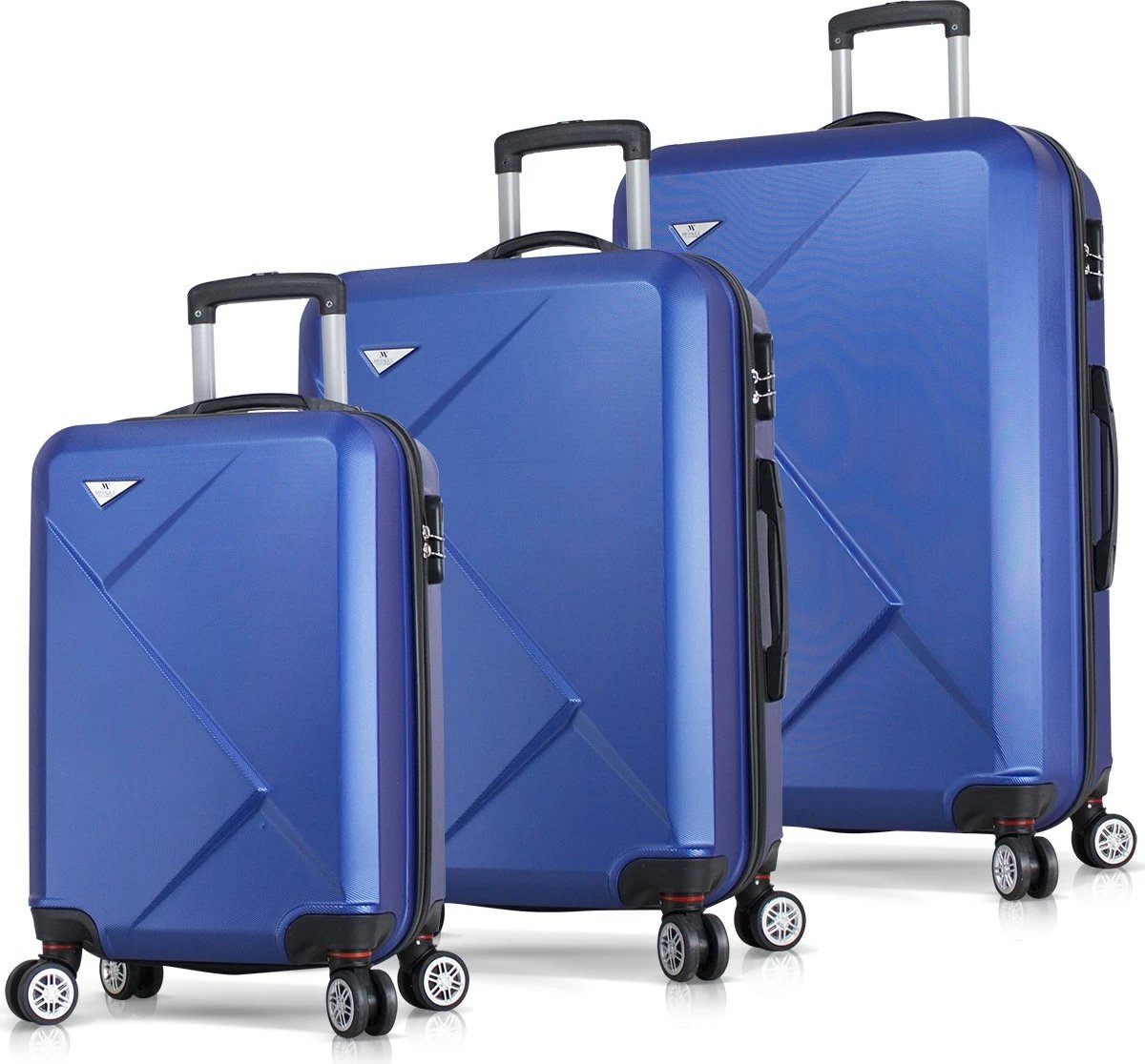 Set valixhesh (3 copë), ngjyrë kaltër, Zoozie Bags, 6752