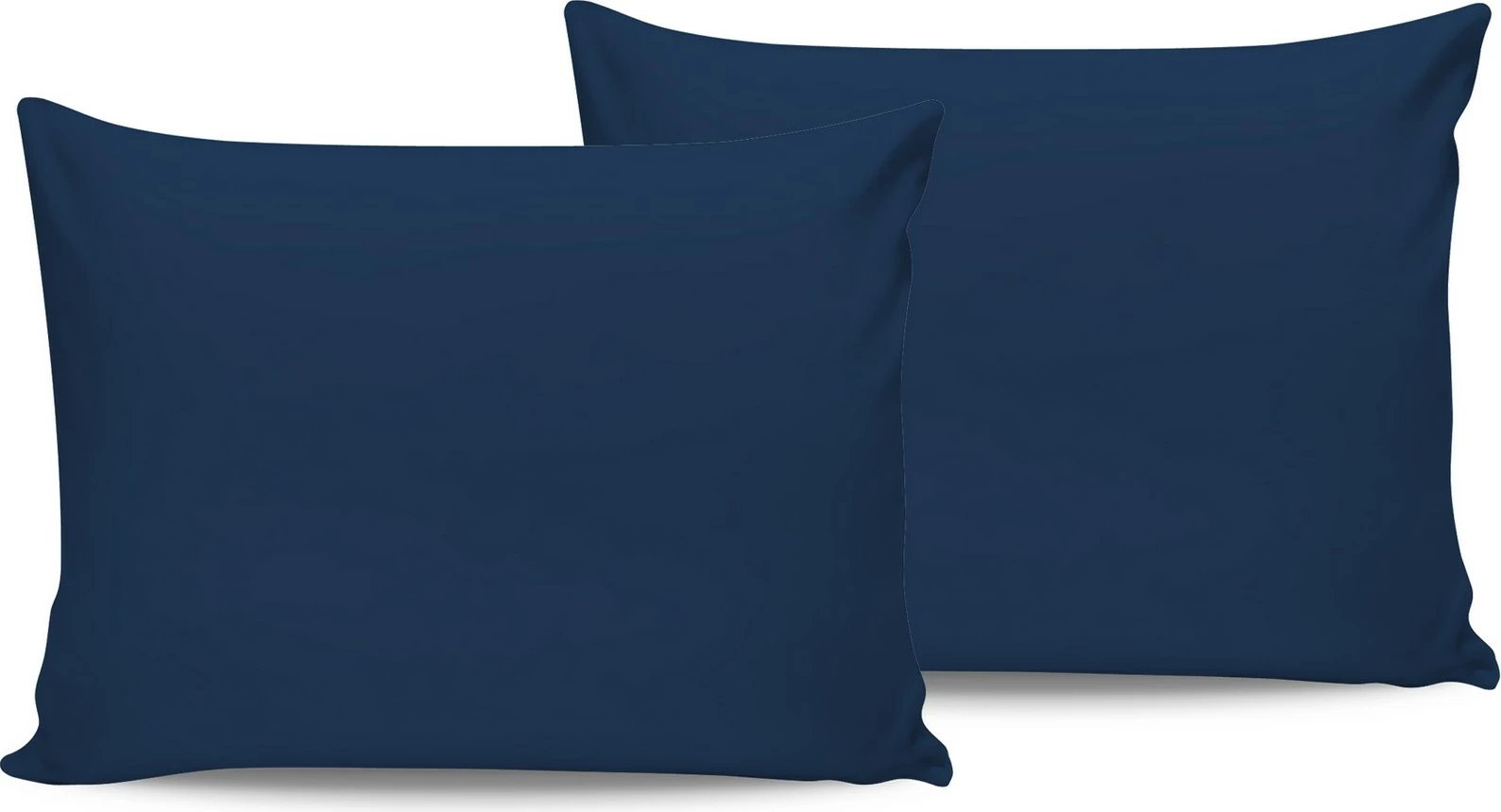 Set jastëkësh sateni (2 copë), ngjyrë blu petrol, L'essentiel