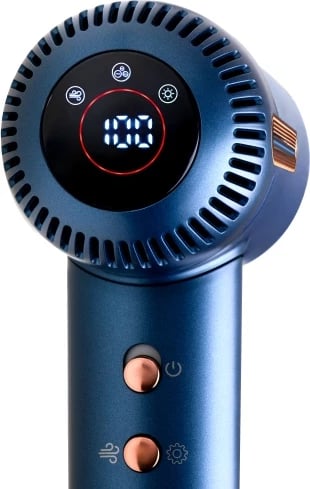 Tharëse flokësh, Adler, AD 2271 Superspeed, motor brushless 110,000 RPM, 1500W, 3 shpejtësi ajri, 6 temperatura, jonizim, ekran LED, me koncentrator magnetik, difuzor magnetik dhe çantë udhëtimi, blu