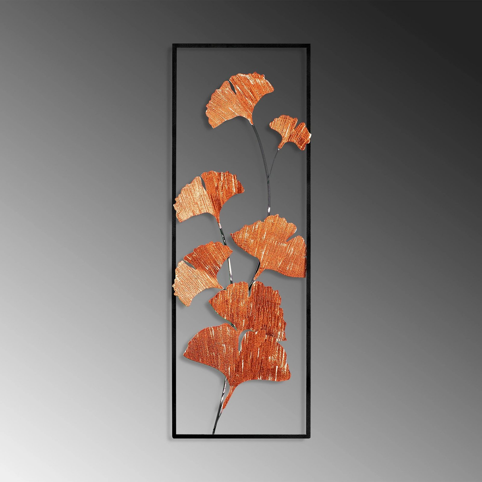 Aksesor dekorativ metalik për mur Wallity, Raspberry 3, shumëngjyrësh, 32x90x4 cm