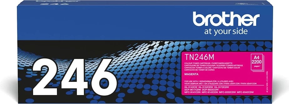 Toner Brother TN-246M magenta për HL-3142CW/3152CDW/3172CDW, DCP-9022CDW, MFC-9142CDN/9332CDW/9342CDW Toner Brother TN-246M magenta për HL-3142CW/3152CDW/3172CDW, DCP-9022CDW, MFC-9142CDN/9332CDW/9342CDW