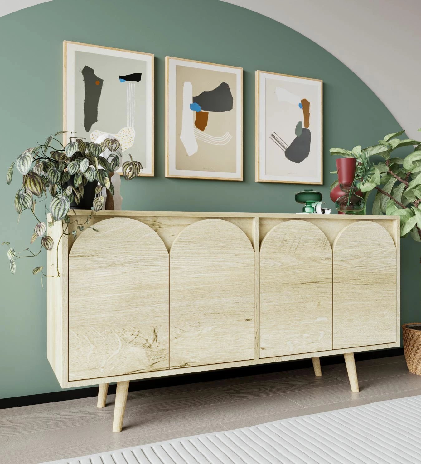 Konsol Skye Decor, Venezia 150, ngjyrë lisi Sapphire Oak