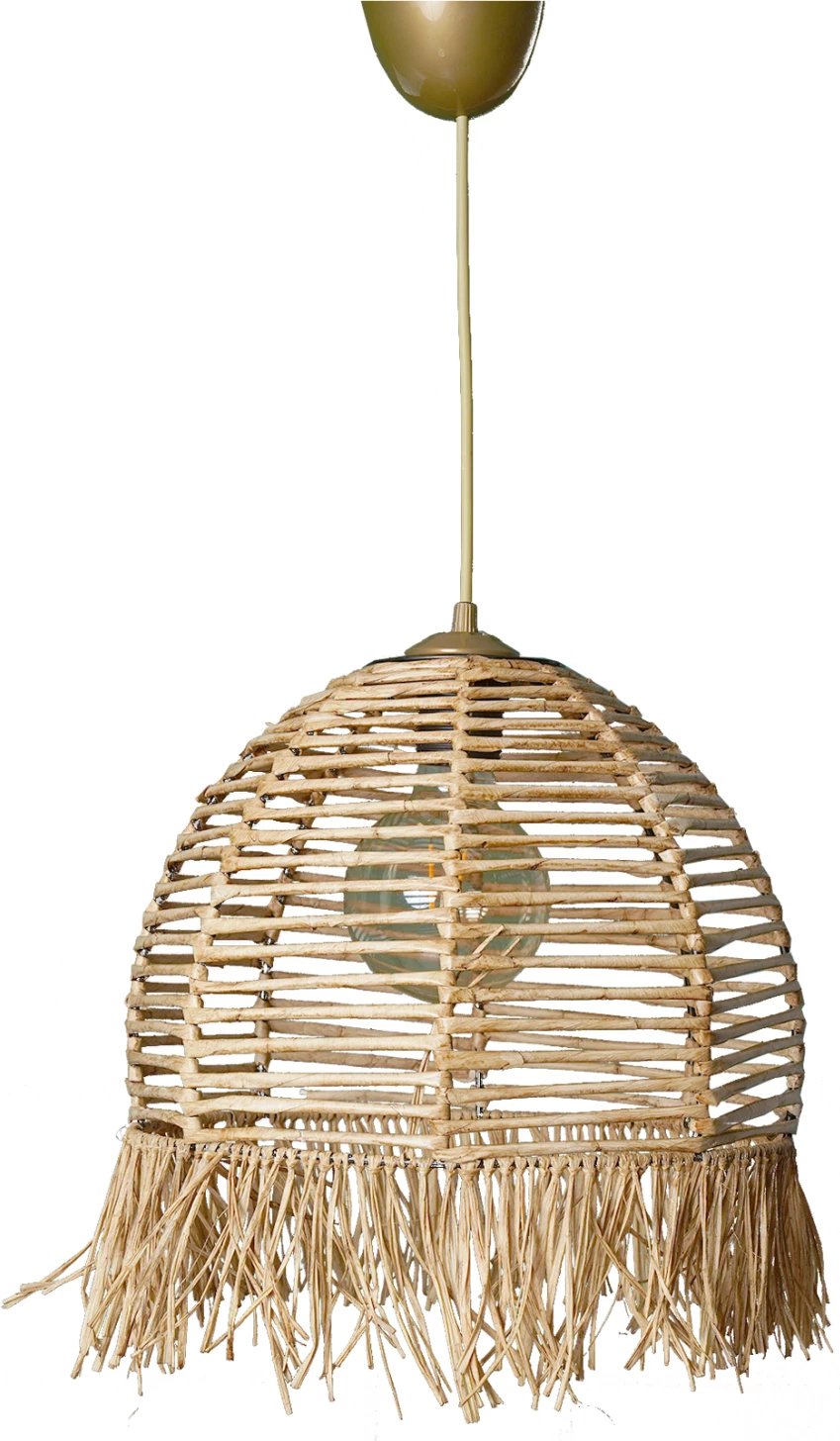 Llambë varëse për tavan, bambu dhe dru, FH7371, 30x30x80 cm Llambë varëse për tavan, bambu dhe dru, FH7371, 30x30x80 cm