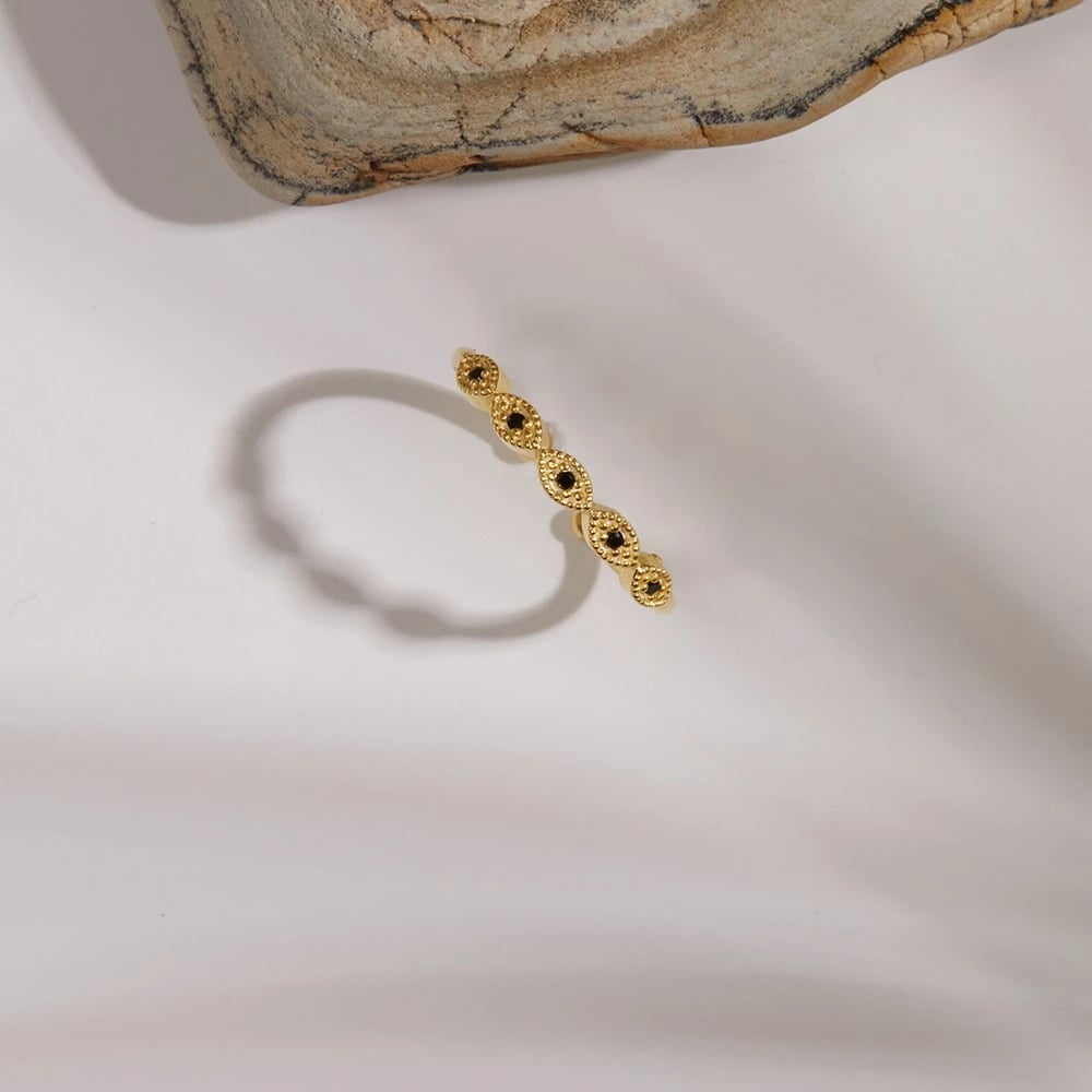 Unazë argjendi Elika Silver, ngjyrë ari, FA182810