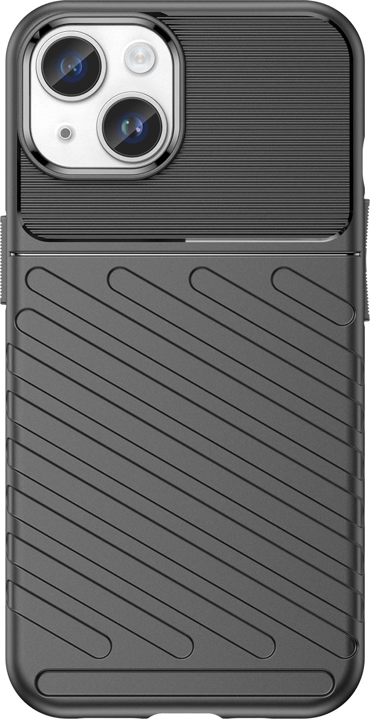 Mbështjellës Hurtel Thunder Case për iPhone 14, i zi