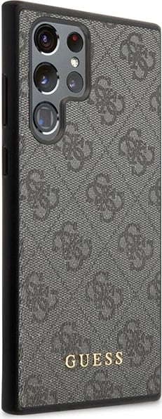 Mbështjellës Guess 4G Metal Gold Logo për Samsung Galaxy S23 Ultra, lëkurë sintetike, Gri Mbështjellës Guess 4G Metal Gold Logo për Samsung Galaxy S23 Ultra, lëkurë sintetike, Gri