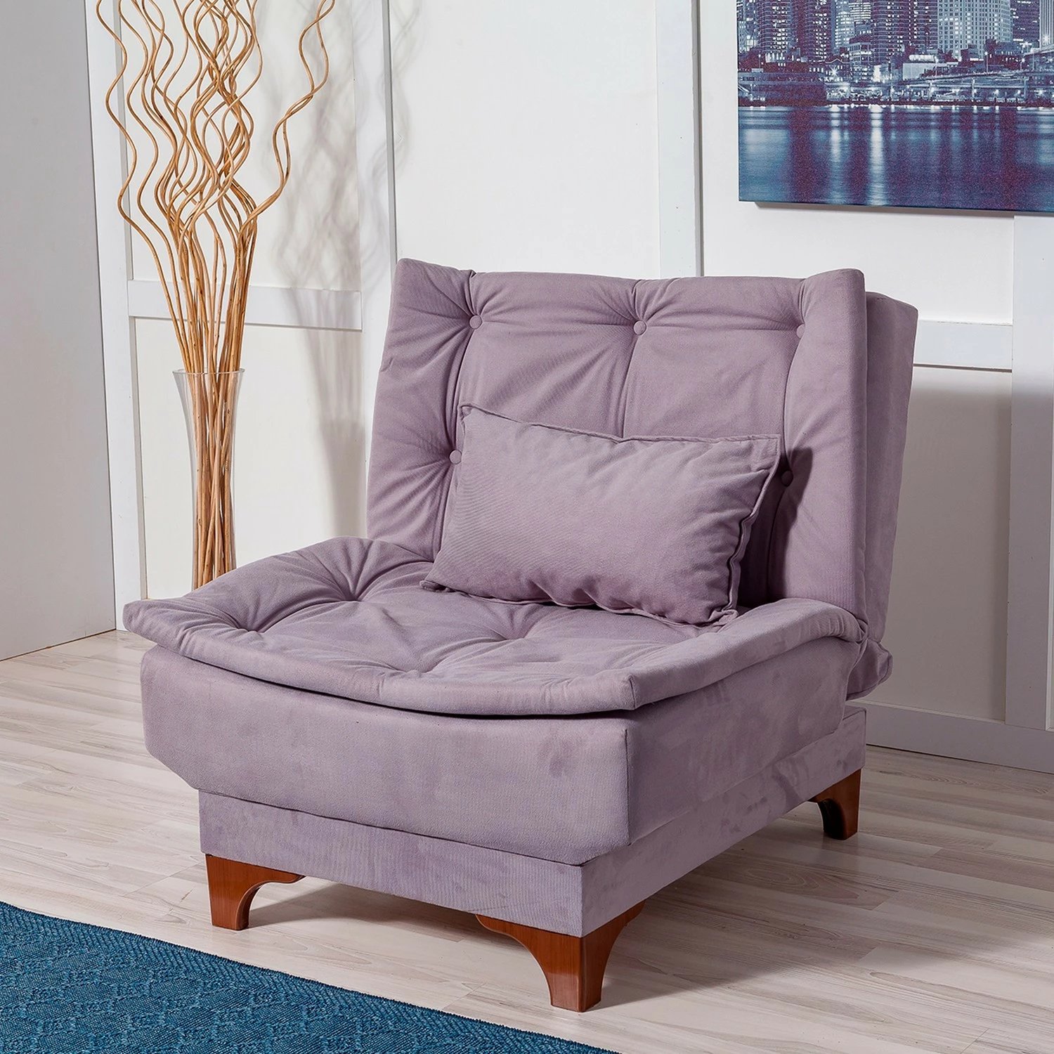 Karrige berjer, ngjyrë gri, Atelier del Sofa, Kelebek