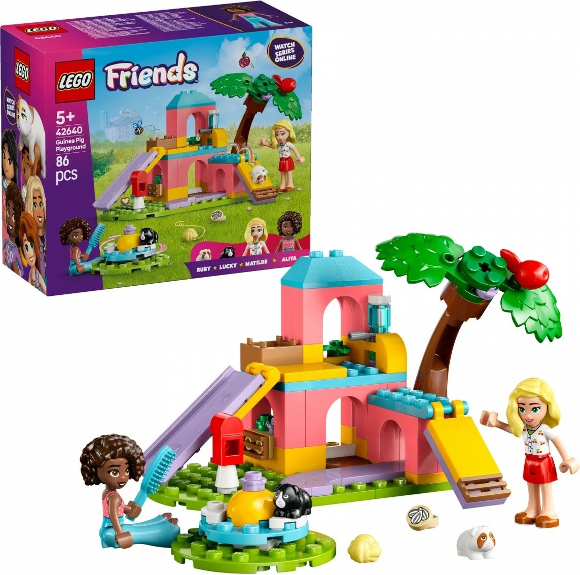 Set ndërtimi LEGO Friends 42640, 86 pjesë, me mini-dollë dhe hamsterë, shumëngjyrësh Set ndërtimi LEGO Friends 42640, 86 pjesë, me mini-dollë dhe hamsterë, shumëngjyrësh