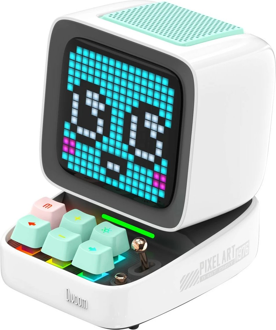 Altoparlant Divoom Dito Pro Bluetooth, LED display, 8h, i bardhë