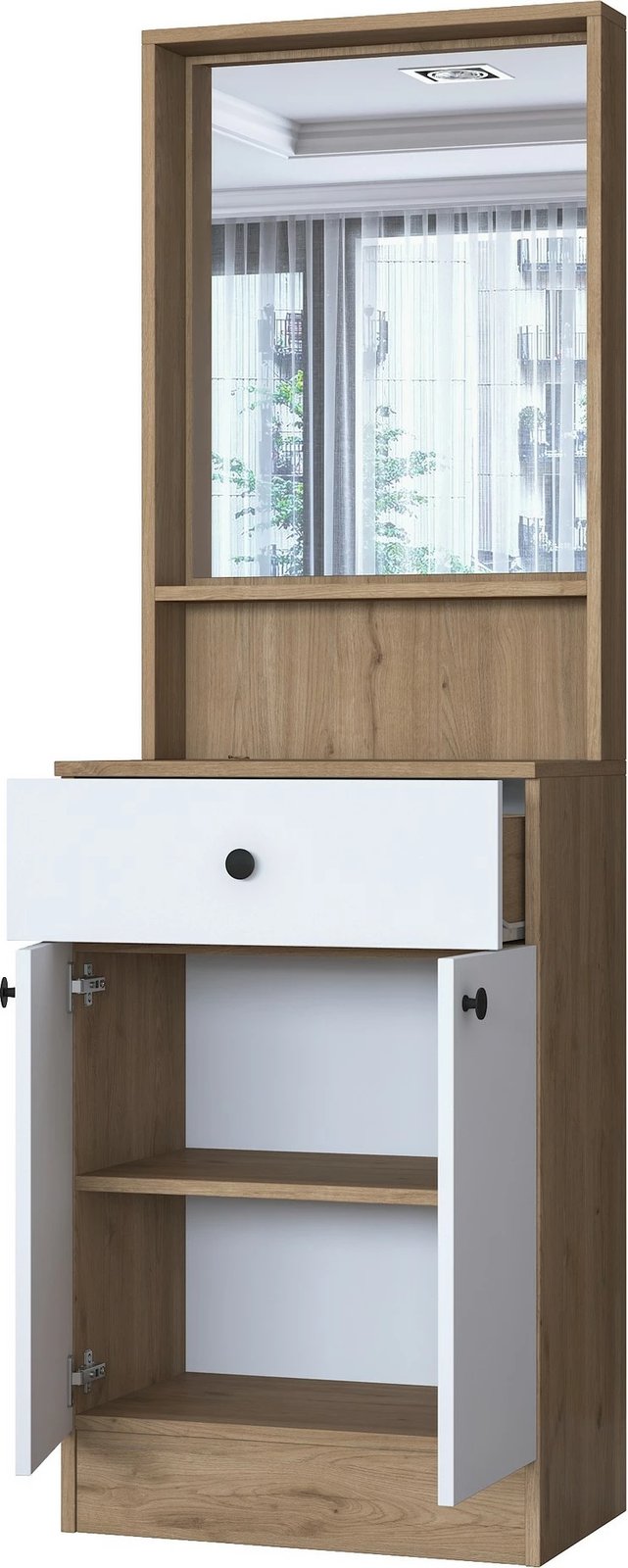 Stendë korridori Skye Decor, ngjyrë arre dhe e bardhë, P6 - 3294