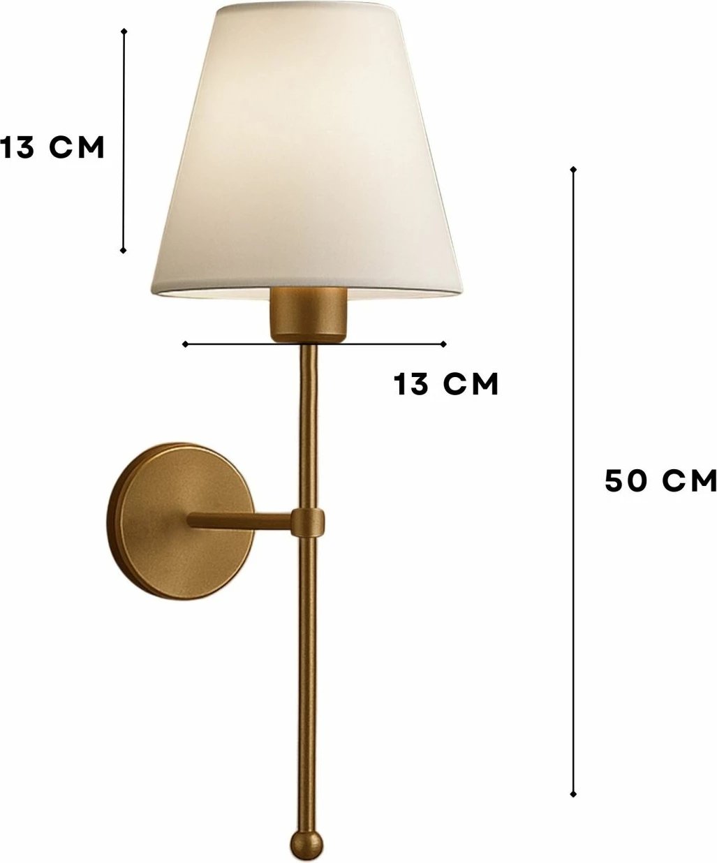 Llambë muri Opviq, krem dhe ari, 241968 Llambë muri Opviq, krem dhe ari, 241968