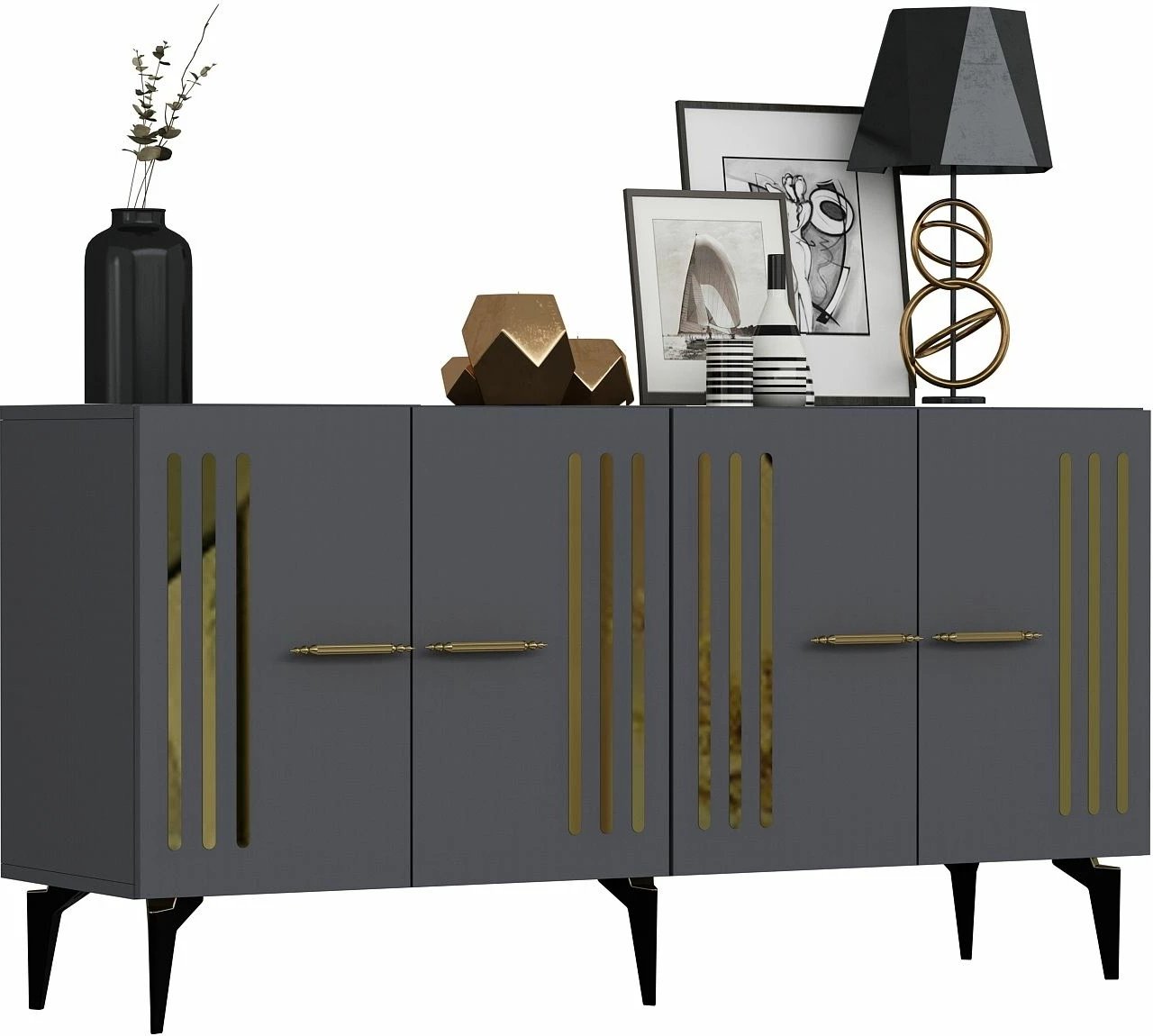 Konsol Skye Decor, anthracite, ari