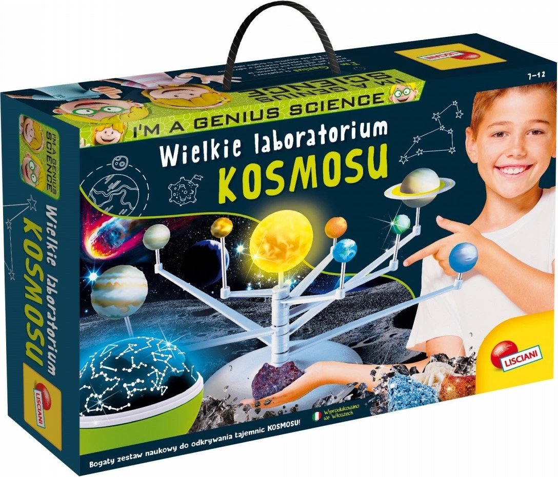 Set shkencor Lisciani Im A Genius Science Kit: The Great Space Laboratory, edukativ për fëmijë