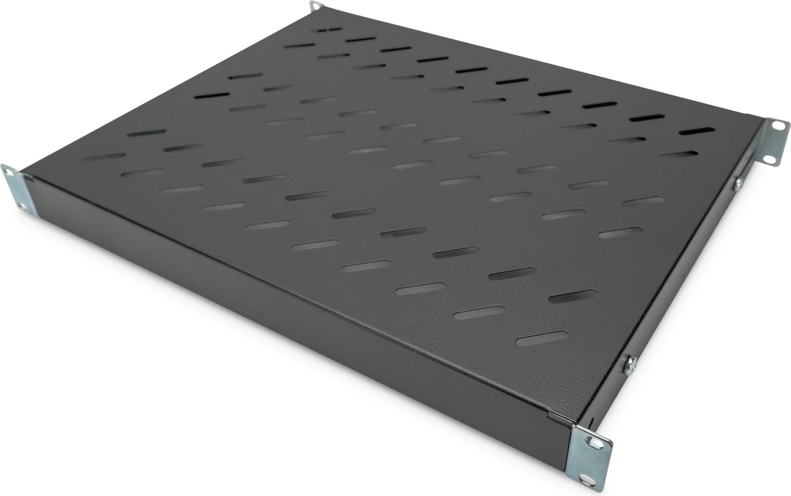 Raft kabineti Digitus 1U 44x482x350-500mm, deri 50kg, zi