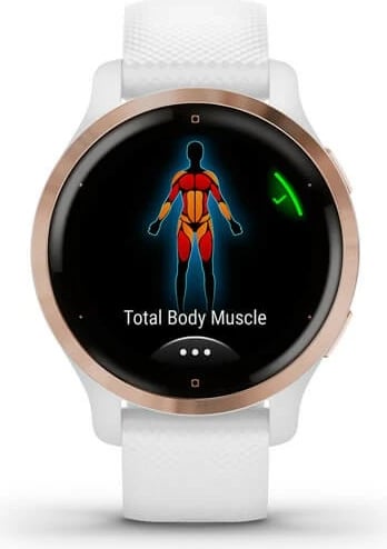 Smartwatch Garmin Venu 2S, AMOLED, GPS, Wi-Fi, e bardhë