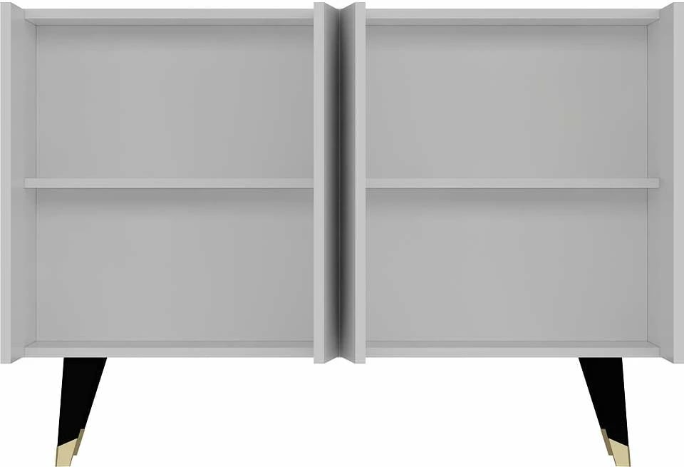 Konsol Skye Decor, e bardhë, e zezë, ari, 8171KM-32