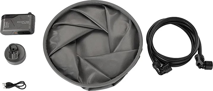 Set dushi portativ EcoFlow EFA-SHOWERKIT për kamping, gri