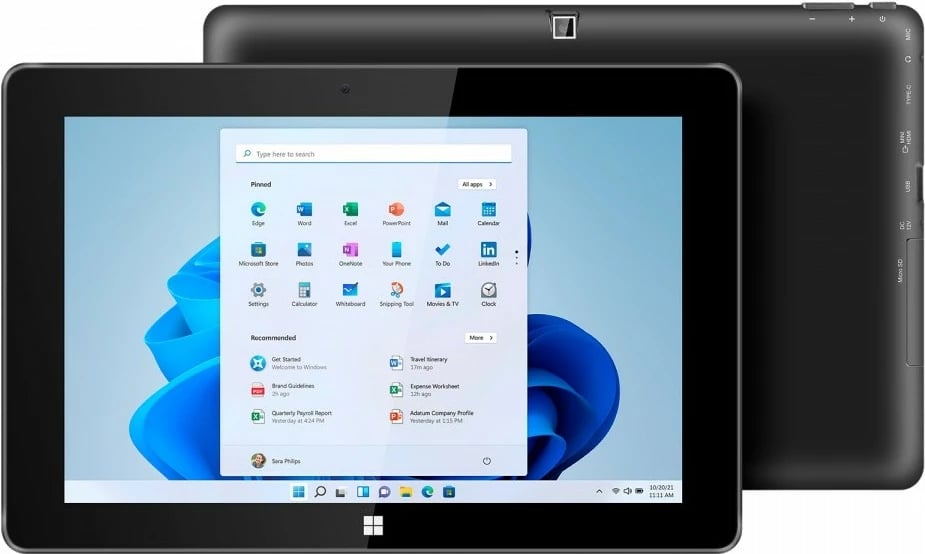 Tablet 2n1 Kruger & Matz EAGLE 1089, 10.1", Intel Celeron N4020, 8 GB RAM, 256 GB, Windows 11 Pro, e zezë