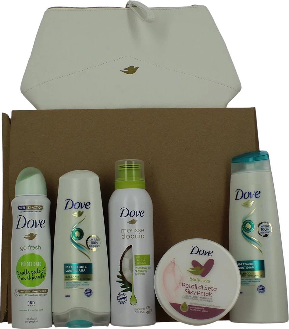 Set dhuratë për kujdes trupor Dove Go Fresh Crema Suavizante Balsamo Espuma De Coco Crema Corporal Petalos Champu uniseks 1 set Set dhuratë për kujdes trupor Dove Go Fresh Crema Suavizante Balsamo Espuma De Coco Crema Corporal Petalos Champu uniseks 1 set
