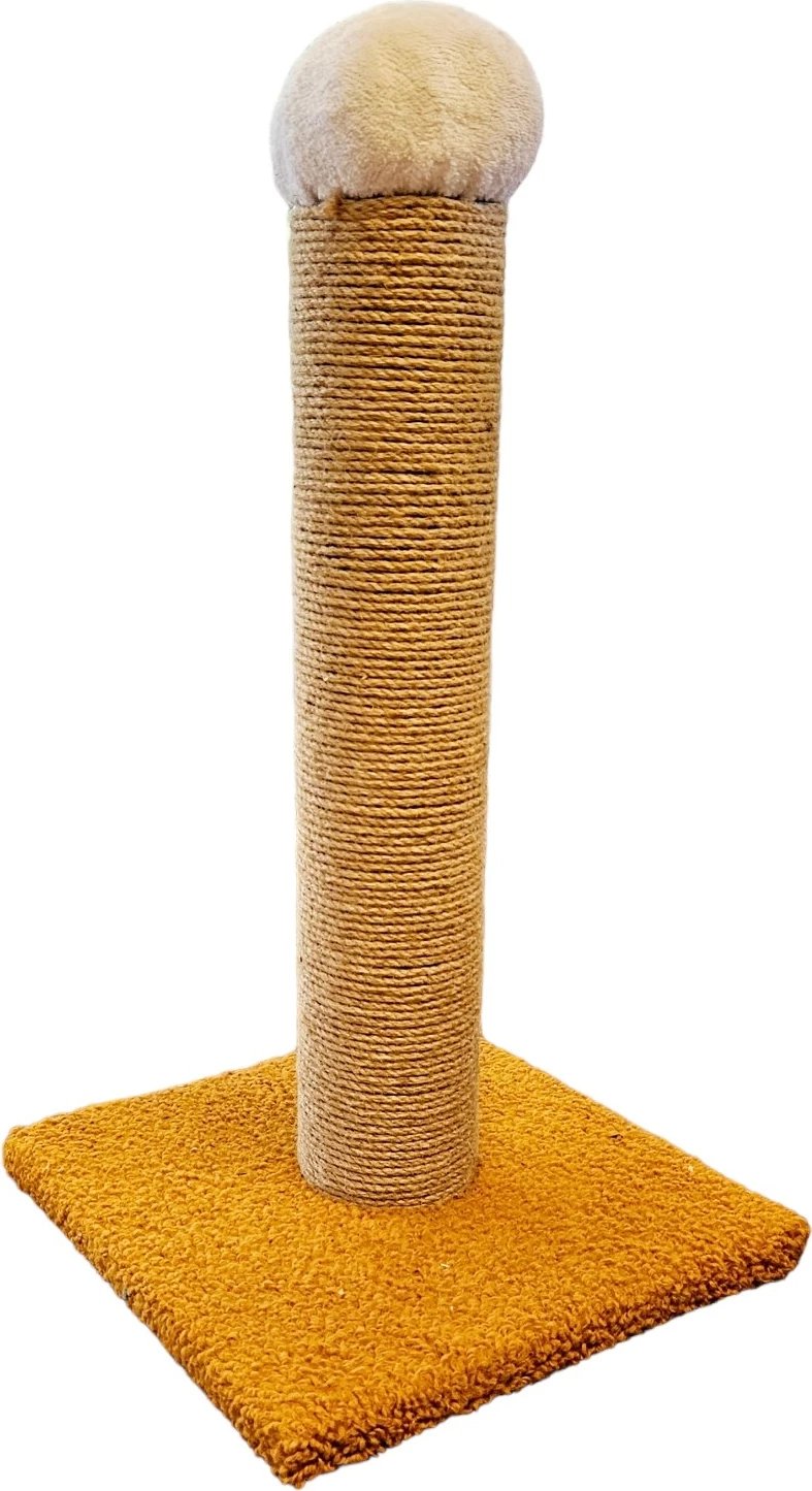 Shtyllë gërvishtëse për mace, ngjyrë mustard, Hanah Home, Tırma XL