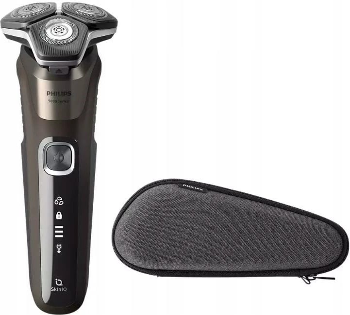 Makinë rroje Philips S5886/30 Series 5000, për rruajtje të lagësht dhe të thatë, e zezë