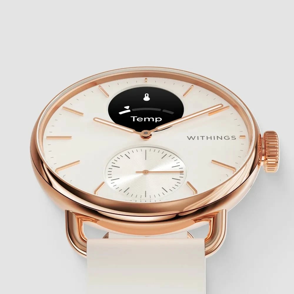 Smartwatch Withings ScanWatch 2, 1.6 cm, OLED, GPS, ngjyrë rëre
