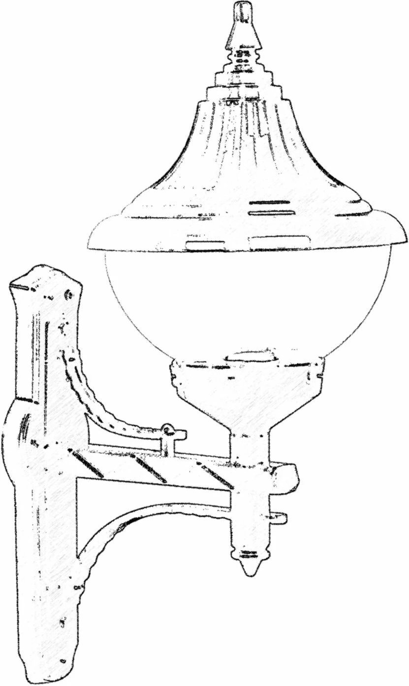 Llambë muri për jashtë, Opviq, BAP-68207-BSY-M1, e zezë
