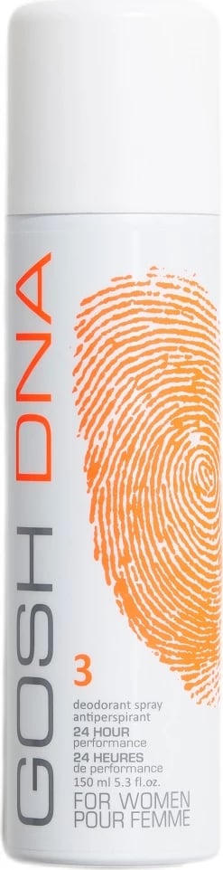 Deodorant spray për femra Gosh DNA 3, 150ml