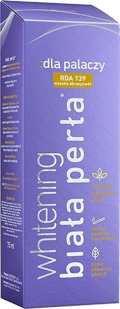 Pasta për dhëmbë zbardhuese për duhanpirës Biała Perła 75ml
