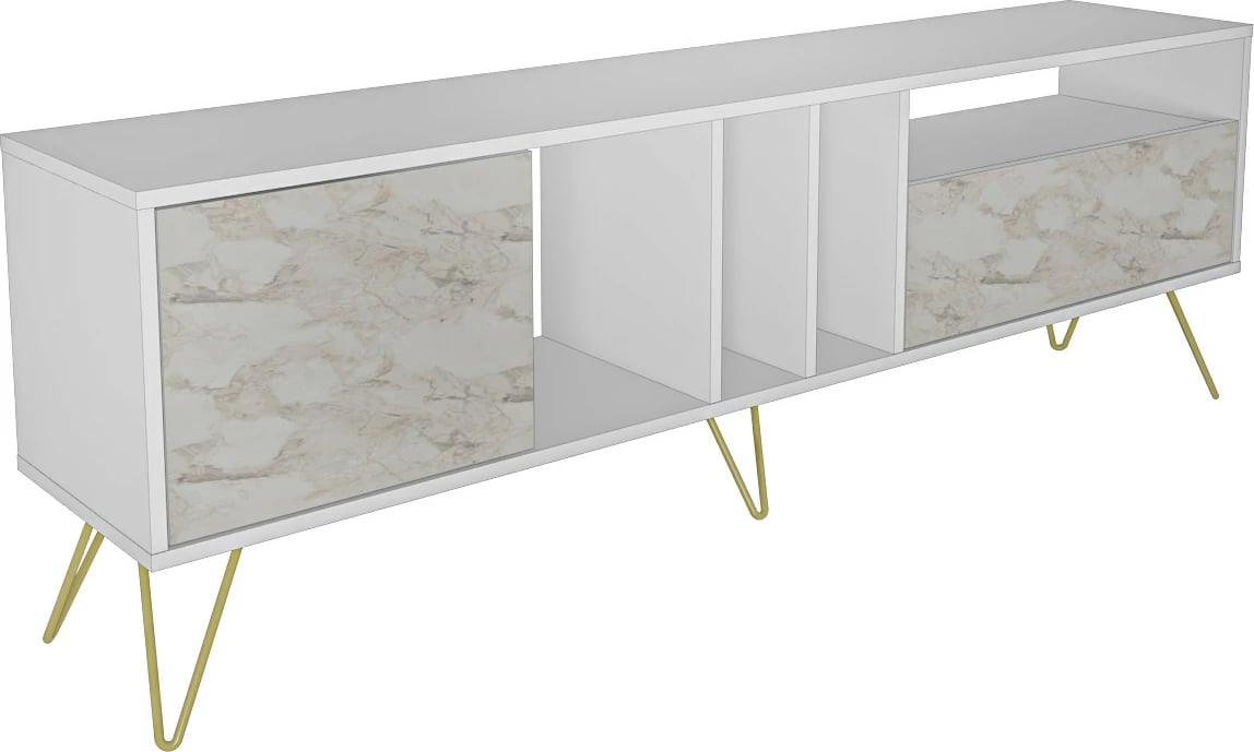 Komodë TV Skye Decor, ngjyrë Ephesus, e artë, 180cm