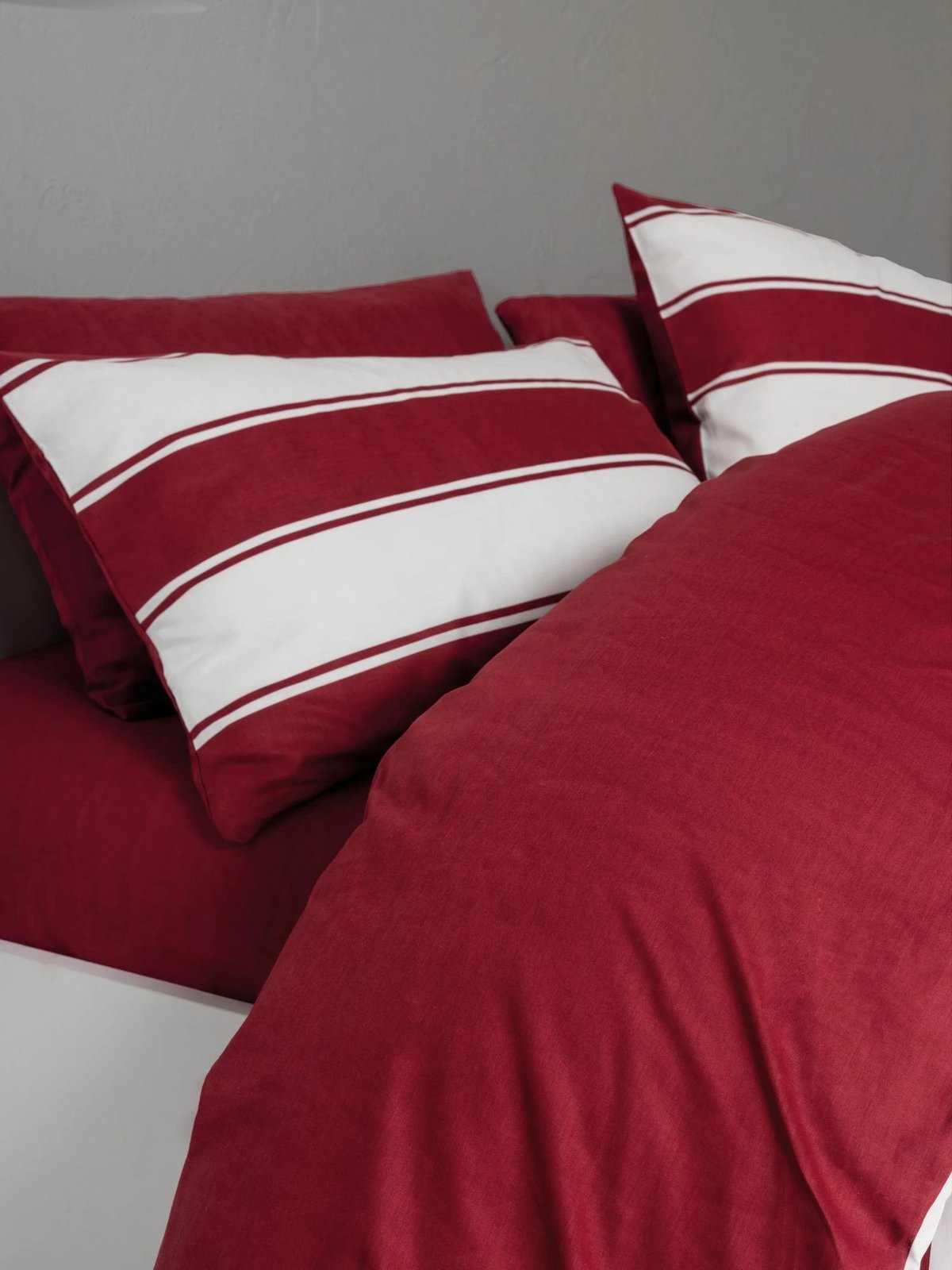 Set mbulesë jorgan XXL njësh, ngjyrë e kuqe dhe e bardhë, L'essentiel, Jolly