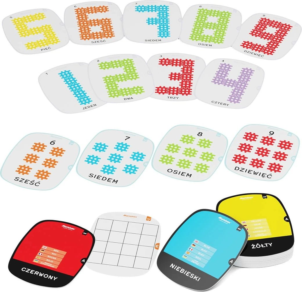 Set ndërtimi Mini Waffle Marioinex EDU 444 elemente, shumëngjyrëshe