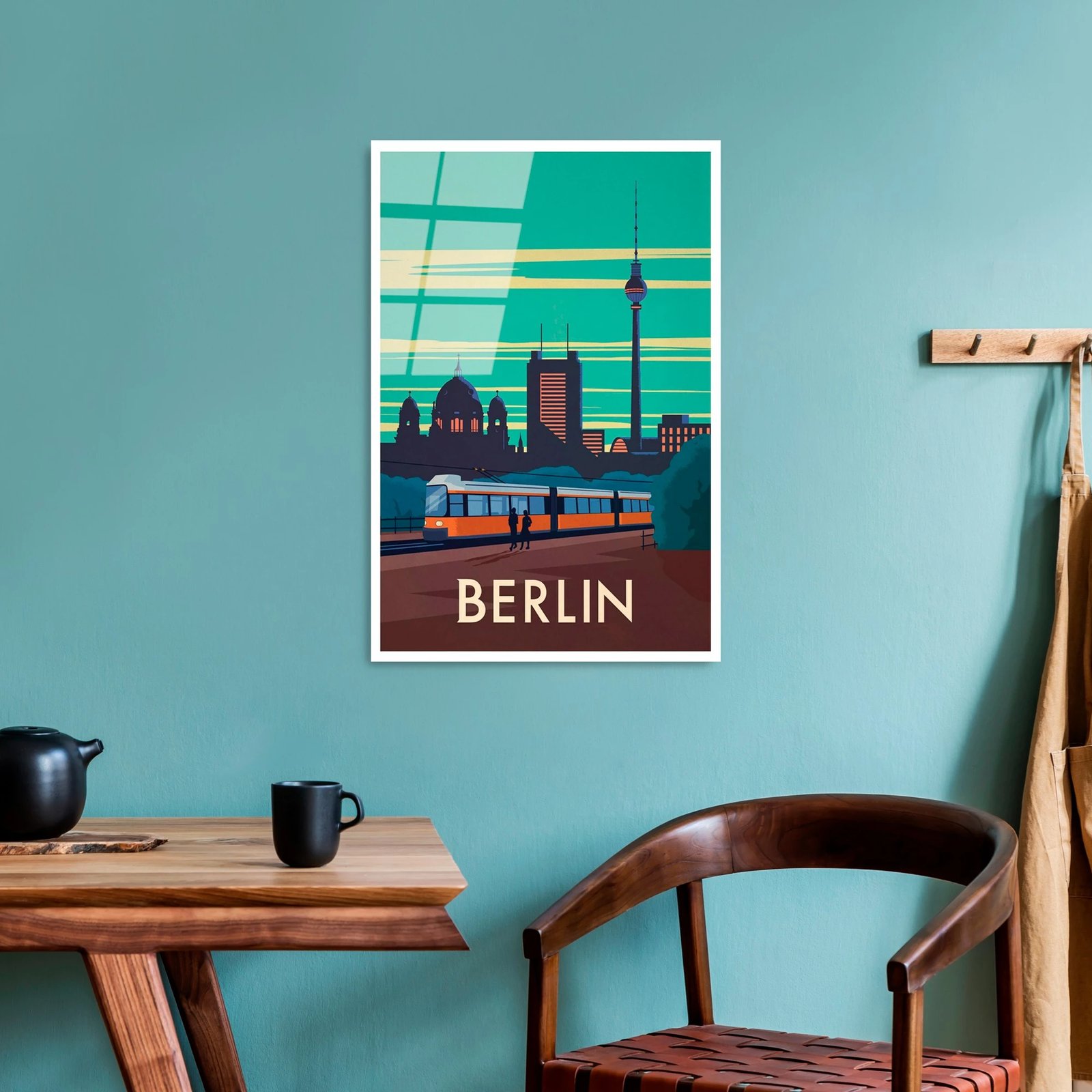 Pikturë dekorative prej xhami të temperuar, Wallity, UV-1004, 30x45cm